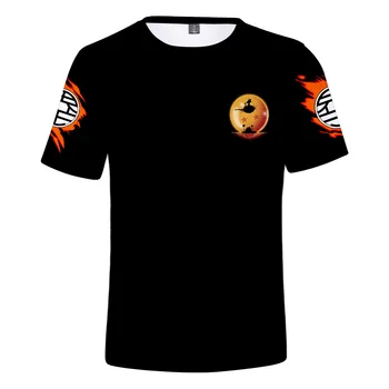 2021 Nye Tegnefilm Goku Cartoon Movie 3D-Print T-Shirt til Sommeren Mænd/Kvinder Casual kortærmet T Shirt Tøj