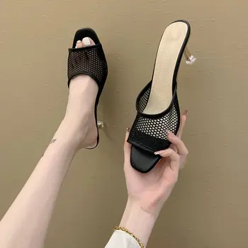 2021 Sommeren Nye koreanske Mode til Alle-Match Simple Flade Sandaler Hule Åndbar Kvinder Sko
