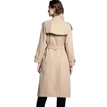 2021 Spring Women ' s New Casual Mid-Længde Dobbelt-Breasted Frakke Fashion Talje-Kontrolleret Alle Matchende Jakke og Trench Coat