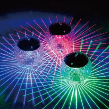 2021 Udendørs Flydende Undersøiske Ball Lampe Soldrevne Farve Skiftende Swimming Pool Party Night Light For Værftet Dam Haven