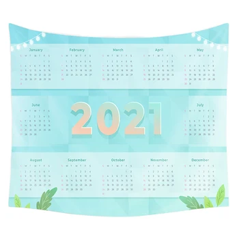 2021 Væggen Klud Kalenderen I Stor Størrelse Kalender Vægdekoration Plan Tidsplan Organizer Kalender