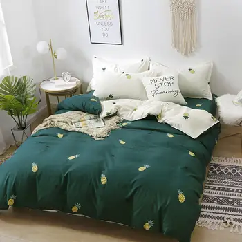 2021NewHot net sengetøj til salg billige kendte hud-venlige ren bomuld husstand duvet cover sheet tre-stykke og fire-delt sæt