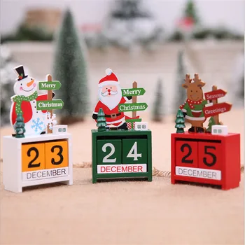 2022 godt nytår Dekoration Tre-dimensionelle Nedtælling Kalender Ornamenter Santa Snemanden Jul Dekorationer til Hjemmet Noel