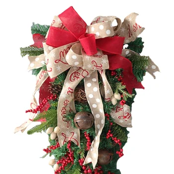 2022 Nye År er Amerikanske håndlavet Julepynt, juletræ 60cm 90cm Drue Rød Frugt juletræ