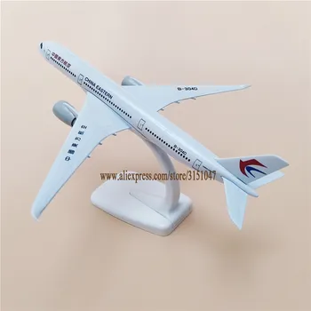 20cm Metal Legering Fly Model Air China Eastern Airlines-Fly Airbus 350 A350 Airways Fly Model w Stå Kids Gave