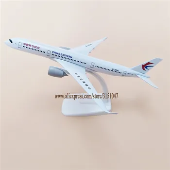 20cm Metal Legering Fly Model Air China Eastern Airlines-Fly Airbus 350 A350 Airways Fly Model w Stå Kids Gave