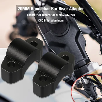 20mm Riser Styr Håndtaget Klemmer For Yamaha Tenere 700 Tenere700 XTZ 690 T700 XTZ 700 2019 2020 2021 Tilbehør Motorcykel