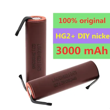 20PCS Oprindelige stor kapacitet HG2 18650 3000mah Genopladeligt batteri til HG2 høj udledning store aktuelle+DIY-nicke