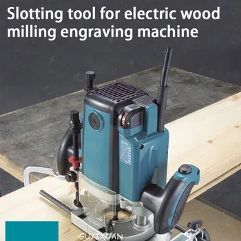 2100W træbearbejdning gravering maskine, micro-motion elværktøj, med træ fræsning gravering slidsede collet gravering maskine