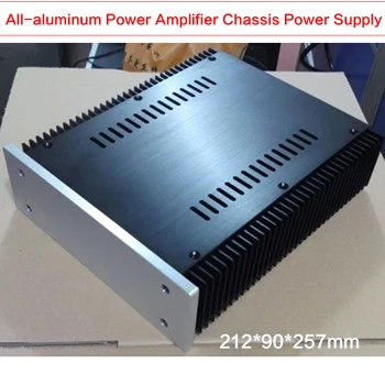 212*90*257mm All-aluminium Power Forstærker Chassis Strømforsyning Tilfælde Audio Shell Forstærker Max Multi-formål med Radiator 2109
