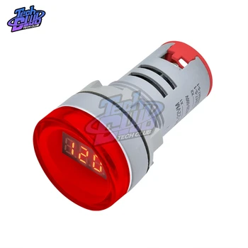 22mm AD16 type AC-60-500V Voltmeter Mini Spænding Meter LED Digitalt Display AC Voltmeter Indikator/Pilot Lampe