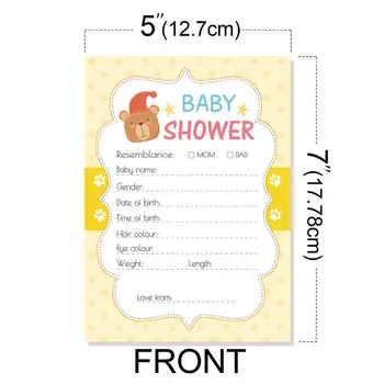 23GD Baby Forudsigelser og gode Råd-Kort (Pakke med 10) - Baby Shower Spil Ideer til Dreng eller Pige - Party Aktiviteter Forsyninger