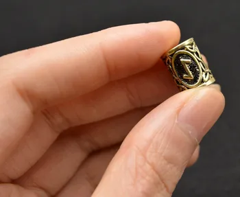 24 Stykke Viking Perler med Rune for Hår Skæg Perle Paracord Nordiske DIY-Antique-Bracelet Hår Skæg smykkefremstilling