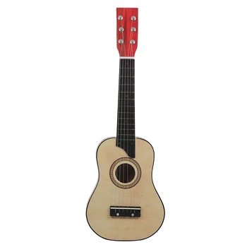 25 Tommer Akustisk Guitar, Basswood 6 Strenge Lille Mini-Guitar med Guitar Pick-Strenge for Børn Gave Nybegynder