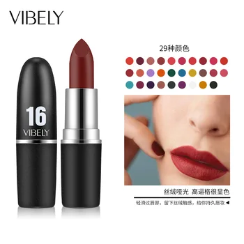 29 farver mat læift sæt rødt fløjl lip balm vandtæt lipgloss naturlige læber gaver til kvinder kosmetiske makeup