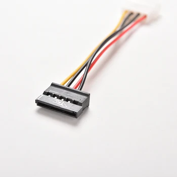 2pcs/lot 4-Pin IDE Molex Til 15-Pin Seriel ATA, SATA HDD Harddisk Power Adapter Kabler