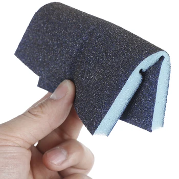 2stk 120*100*12 mm 120-1000grit Polering Slibning Svamp Blok Pad Sandpapir Diverse Slibende Værktøj Tilfældig Farve