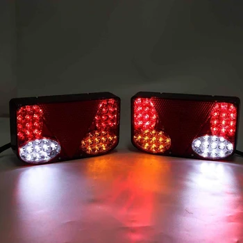 2stk 12V LED-baglygte, baghjulsbremse Signal Lys, Velegnet til Bil, Lastbil, Lastbil, Trailer