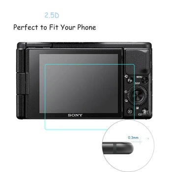 2stk 2.5 D 9H Klart Hærdet Glas Til Sony ZV1 Digital Kamera Screen Protector Film Til Sony ZV1 Anti-Ridse Vand-bevis Glas