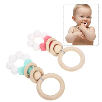 2stk Baby Begyndervanskeligheder Legetøj Kreative Spædbarn Bidering Sikker Baby tænderskæren