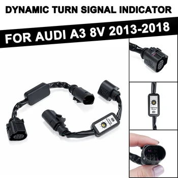 2stk Dynamisk Vende Add-on-Modul, ledningsnet Signal Indikator-LED Baglygte til Venstre & Højre baglygte Til Audi A3 V8 2013-2018