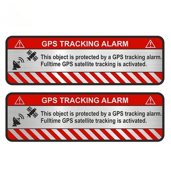 2stk GPS Tracking Alarm Høj Kvalitet til Cykel, Motorcykel, Bil Alarm, Anti-tyveri Sikkert Advarsel Plaques & Tegn Bil Mærkat
