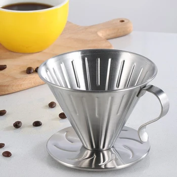 2stk kaffefilter Cup Drop Cup Hånd-Lavet Kaffe Kop Rustfrit Stål Drypper Kaffe Filter Cup