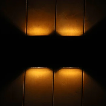 2stk Moderne Solar LED væglampe Udendørs Haven Vandtæt Op og Ned Væg Lampe Til Gårdhave, Park, Have Dekoration Belysning
