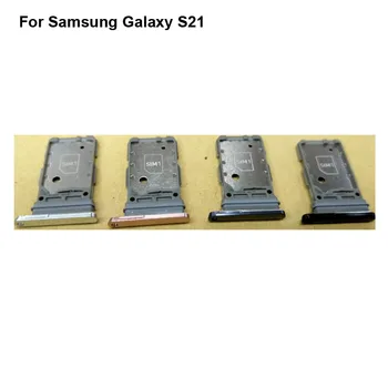 2STK Testet Godt For Samsung Galaxy S21 SIM-Kortet Magasin Holder Transportøren Nano-Kort Skuffe Slot Indehaveren Dele Til Samsung Galaxy S 21