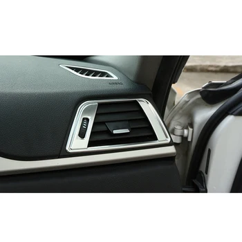 2x Chrome ABS Dashboard-Side luftskrue Outlet Dække Trim til BMW 3-Serie F30 F31 13-15 GT F34 14-16 & 4-Serien F22 F33 F36 14-17