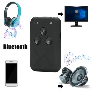 3,5 mm Audio Trådløse Bluetooth-4.2-Sender-Modtager 2 i 1 Stereo Audio Adapter til Bil TV Højttaler Musik