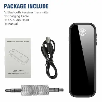 3,5 mm AUX-Bil Bluetooth-Modtager Audio Adapter Bluetooth-5.0-Senderen