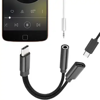 3,5 mm Hovedtelefoner Hi-fi Stereo Lyd Øretelefoner støjreducerende Øretelefoner, Hovedtelefoner Audio Adapte Til IOS Android Samsung S11