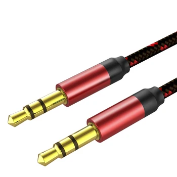 3,5 mm Jack Audio Kabel-mand til Mand Audio-Aux-Kabel-Wire Line Aux Cordspeaker for Samsung S10 Bil Hovedtelefon Højttaler Polybag