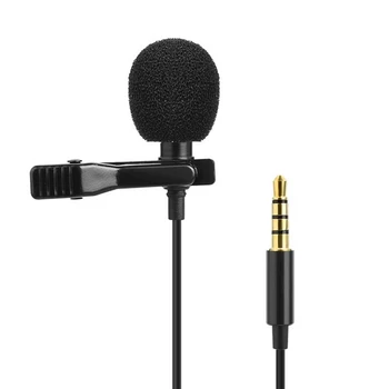 3,5 mm Jack Lavalier Mikrofon TRRS til TRS-Adapter Revers Tie-Clip-on-Mikrofon Sæt Mikrofoner USB-Genopladelige Møde