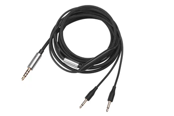 3,5 mm OCC Nylon Audio Kabel med mic For SENNHEISER HD477 HD497 HD212 pro EH250 EH350 Hovedtelefoner