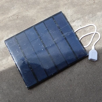 3.5 W Solar Oplader Til Mobiltelefon/Mobile Power Bank Oplader Polykrystallinsk solcellepanel Oplader USB
