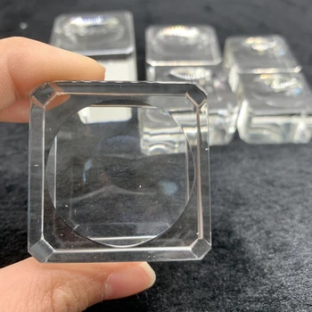 3 Størrelsen Clear Crystal Ball Base Display Gennemsigtig Piedestal Kvarts Glas Sfære Indehaveren Naturlige Helbredende Krystaller