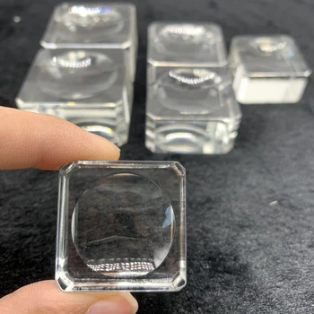 3 Størrelsen Clear Crystal Ball Base Display Gennemsigtig Piedestal Kvarts Glas Sfære Indehaveren Naturlige Helbredende Krystaller