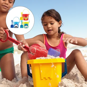 3 Sæt Sand Spand og Spade Legetøj Interessant Sand Beach Bucket for Børn