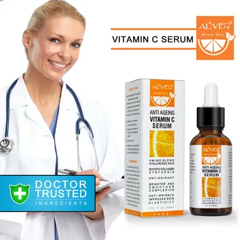 30 ML C-Vitamin Oprindelige Flydende Fugtgivende Anti-rynke Anti-aging Essensen Kridtning VC Flydende Fjerne Mørke