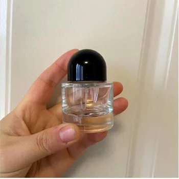 30 ML Tom Kosmetiske Genpåfyldelig Emballage Hætteglas Runde Sort Hvide Låg Transparen Glas Parfume Spray Flaske 10pieces/Masse