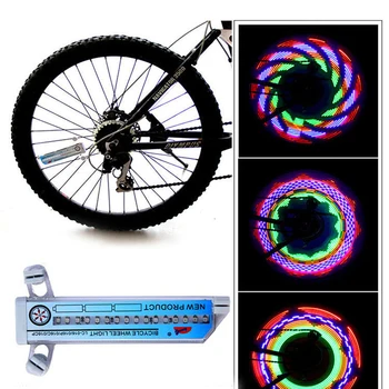 30 Mønster Cykel Lys cykelhjul Lys Dobbelt Vise Flash 32 RGB LED Lys Cykel Talte Lampe Nat, Ridning, Cykling Belysning
