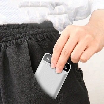 30000mAh Mobile Charger med Dobbelt USB-Port Mini Bærbare Udendørs Akut Ekstern Batteri Power Bank for Xiaomi Samsung Iphone