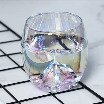 300ml Rainbow Glas Kop Dråbeformet Krystal CupJapanese Stil Husstand Farverige Personlighed Glas Net rødvin Glas