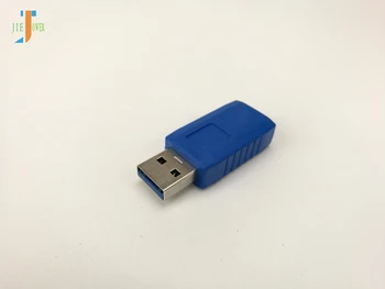 300pcs/masse USB 3.0 EN Mandlig Til Kvindelig Adapter USB3.0 ER At AF-Kobling Stik Extender Converter til Bærbare PC-Blå