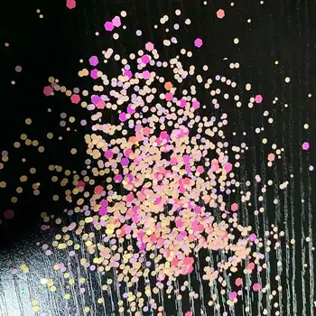 30g/opp Pink Pailletter REGNBUE LYSE Ryste kort tilbehør Skære Dør Frimærker Prægning Dekoration Nye Ankomst 2021diy hilsen