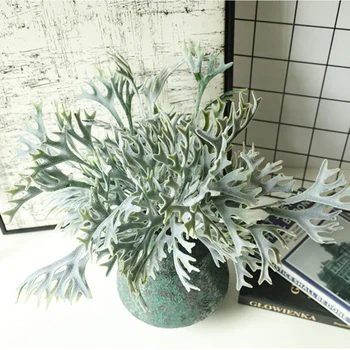 30stk/ 5 Bundt Strømmede Gevirer Græs Kunstige Blomster til Hjemmet Hotel DIY Bryllup Dekoration Falske Planter