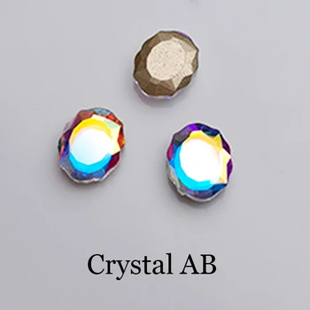 30STK Blanding af Farver, krystal Tips Søm Rhinestones Spejl 8x10mm Fancy sten 3D Manicure Nail Art Dekoration Charme Smykker