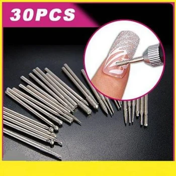 30stk Manicure Pedicure PRO Elektrisk Negle Boret med 11Pcs DIY Nail Art Værktøj Krystal Perler Picker Øremærkninger Pen